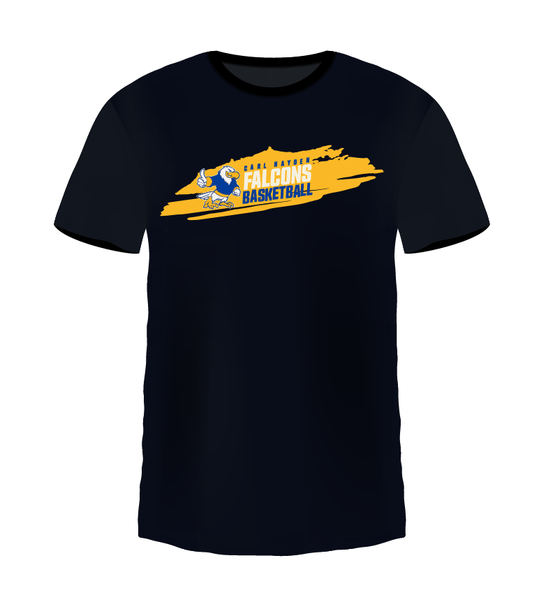 Falcons Basketball Paint Stroke T-Shirt